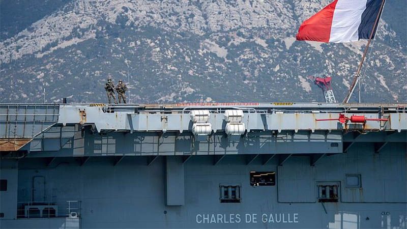 Los 1.800 marineros del portaaviones Charles de Gaulle en cuarentena tras llegar a Francia