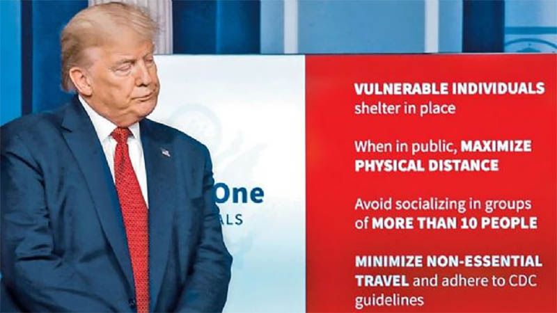 Trump presenta su plan para &ldquo;reabrir&rdquo; Estados Unidos tras otro r&eacute;cord de muertos