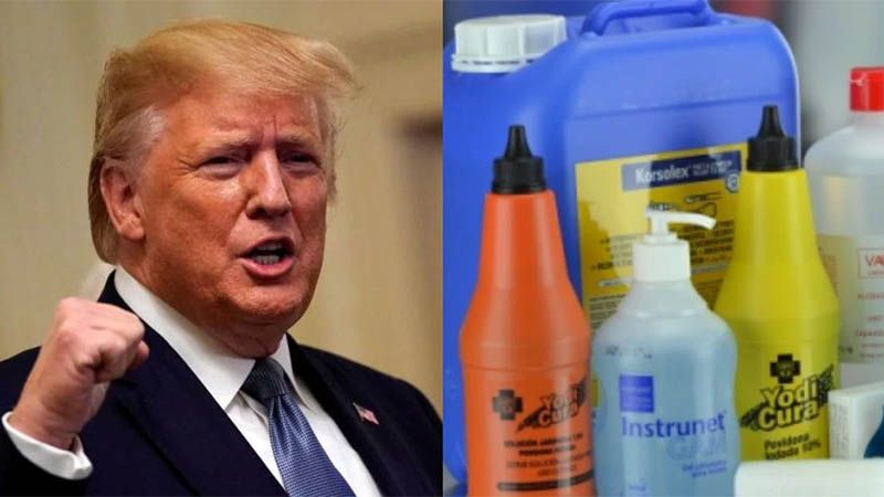 M&aacute;s de 100 casos de intoxicados por desinfectantes tras cumplir recomendaci&oacute;n de Trump