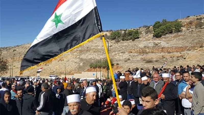 Los habitantes del Gol&aacute;n sirio ocupado protestan contra planes de expansi&oacute;n sionista