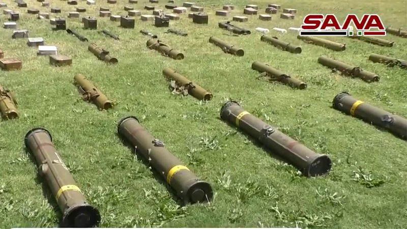 Ej&eacute;rcito sirio incauta misiles israel&iacute;es y estadounidenses en sedes de terroristas