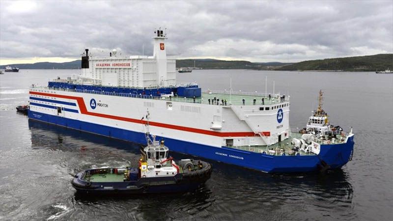 Rusia pone en marcha la primera central nuclear flotante del mundo