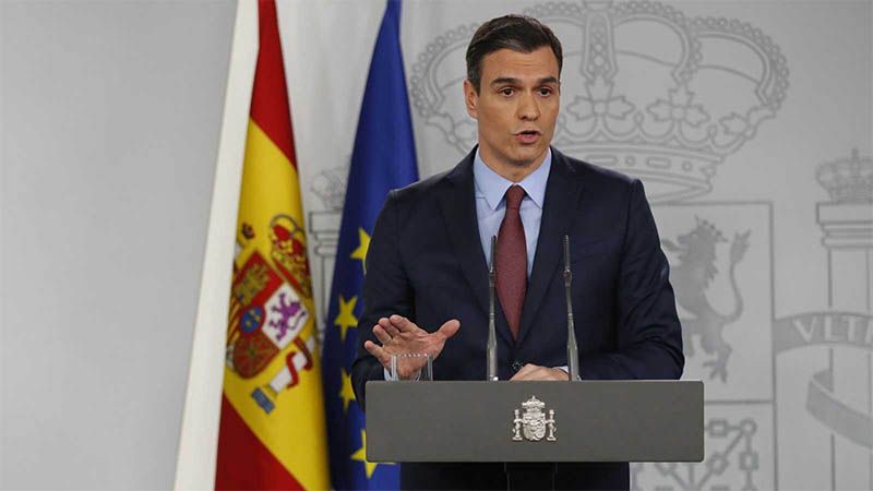 S&aacute;nchez anuncia pr&oacute;rroga del estado de alarma en Espa&ntilde;a hasta el 21 de junio