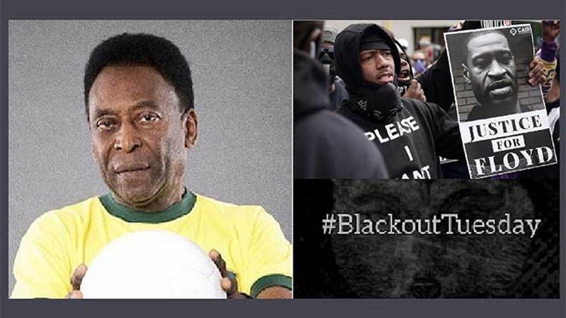 Pel&eacute; respalda en Brasil campa&ntilde;a contra racismo por crimen en EEUU