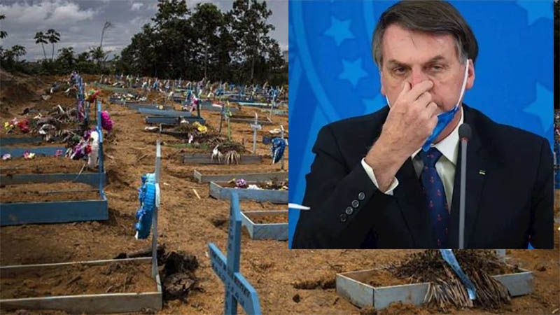 Bolsonaro admite maniobra para retrasar divulgaci&oacute;n de muertos por COVID-19 a la prensa