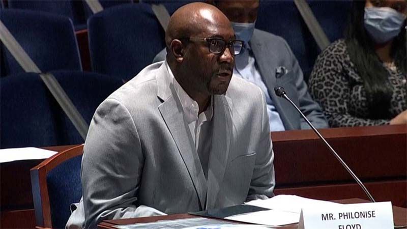 El hermano de George Floyd solicita al Congreso de EEUU a acabar con el sufrimiento de los afroamericanos