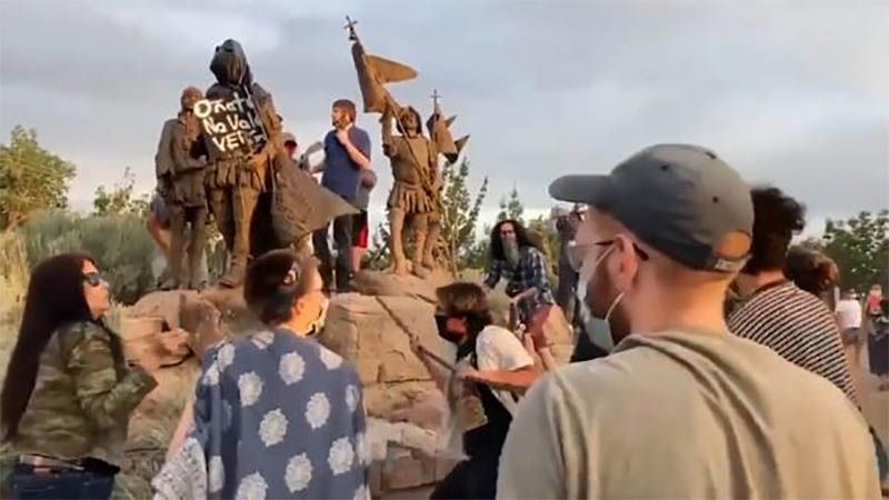 Albuquerque retirar&aacute; la estatua del conquistador espa&ntilde;ol Juan de O&ntilde;ate tras el tiroteo en una protesta
