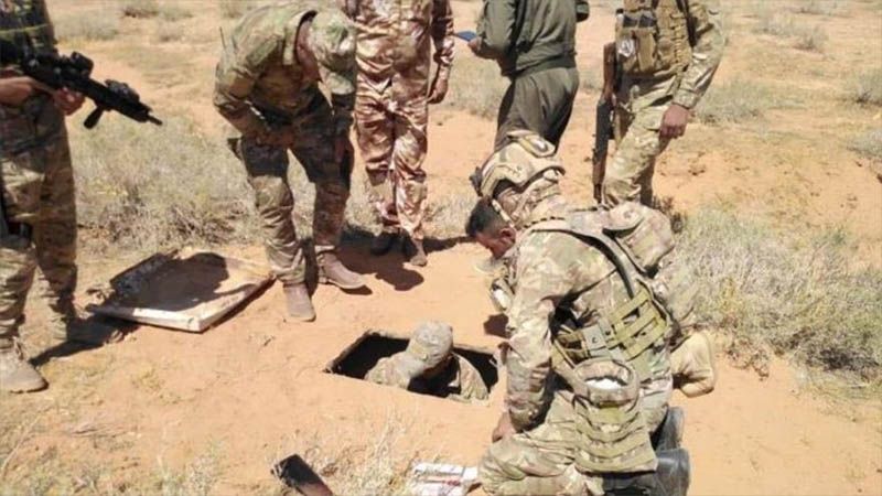 Fuerzas iraqu&iacute;es descubren t&uacute;nel subterr&aacute;neo y escondites de Daesh en Al-Anbar