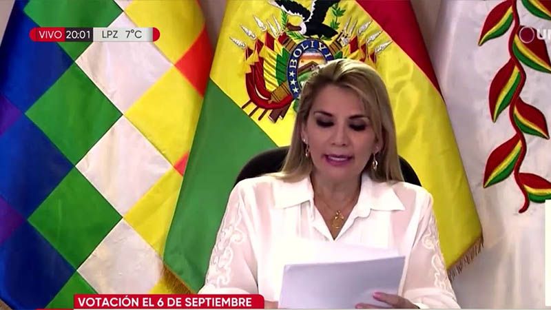 &Aacute;&ntilde;ez anuncia elecciones presidenciales en Bolivia para el 6 de septiembre