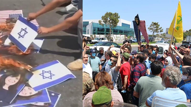 Protestas en L&iacute;bano por visita de jefe militar estadounidense