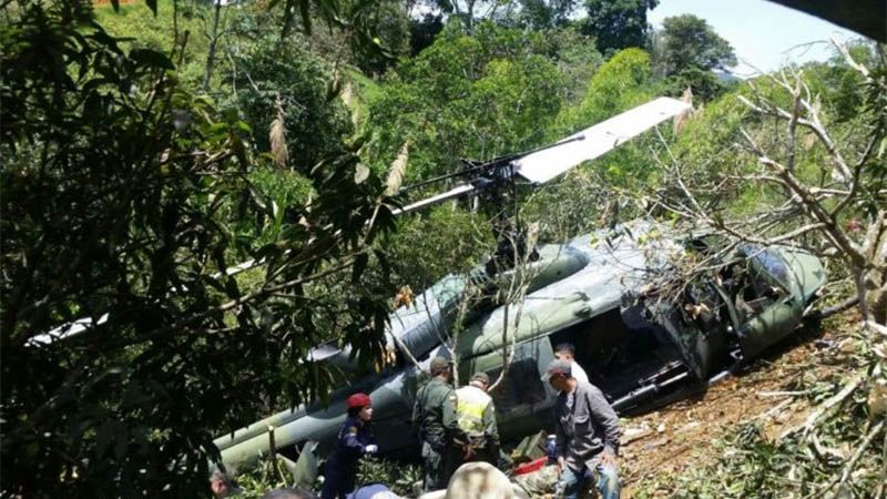 Mueren nueve militares en Colombia en un accidente de helic&oacute;ptero