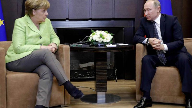 Putin y Merkel rechazan intentos de interferir en asuntos internos de Bielorrusia