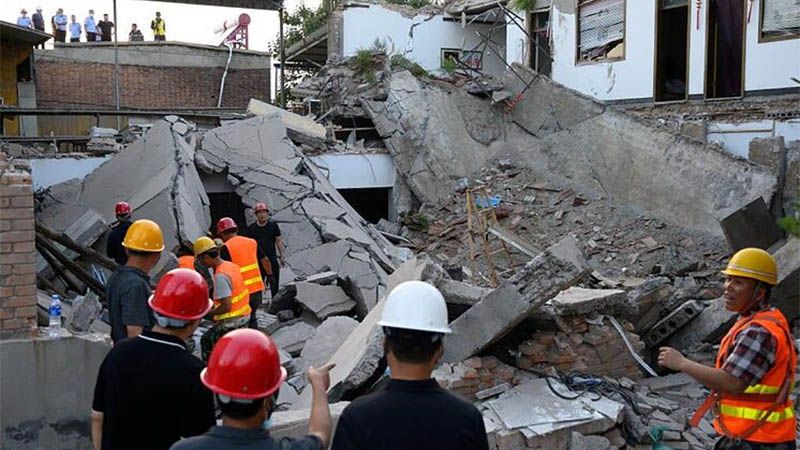 El derrumbe de un restaurante en China causa 29 muertos