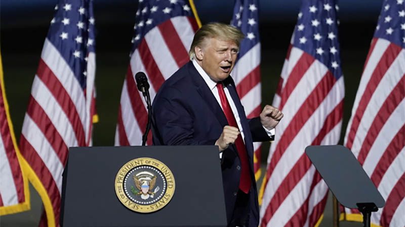Fren&eacute;tica campa&ntilde;a por todo el pa&iacute;s, Trump se burla de Biden por no salir &ldquo;nunca&rdquo;