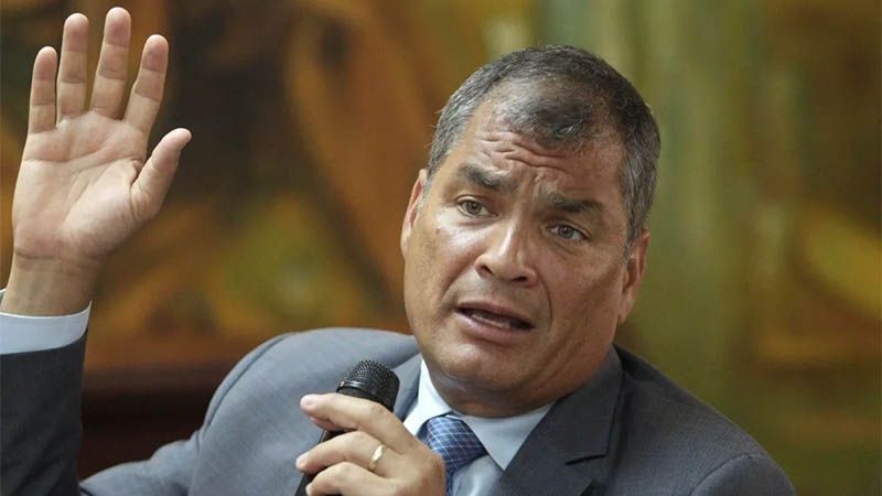Expresidente ecuatoriano Correa saluda triunfo del Movimiento al Socialismo en Bolivia