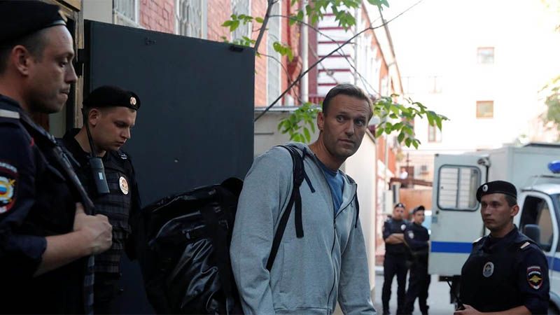 Un tribunal ruso dicta 30 d&iacute;as de prisi&oacute;n preventiva para el opositor Navalni