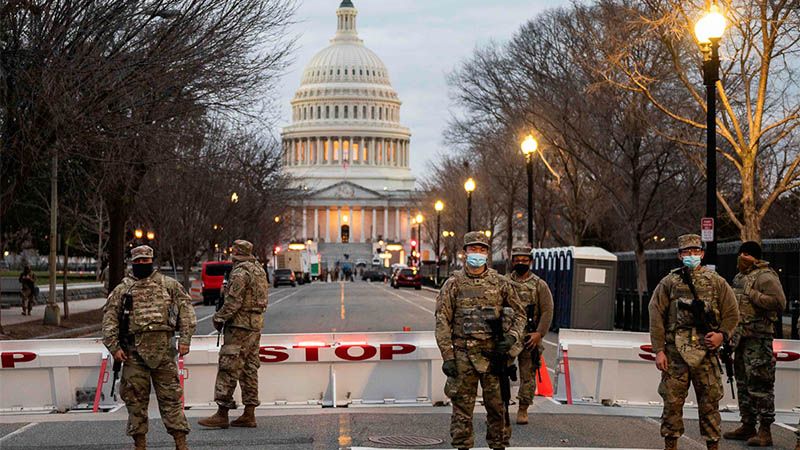 En Washington temen &ldquo;un ataque desde dentro&rdquo; durante la investidura de Biden