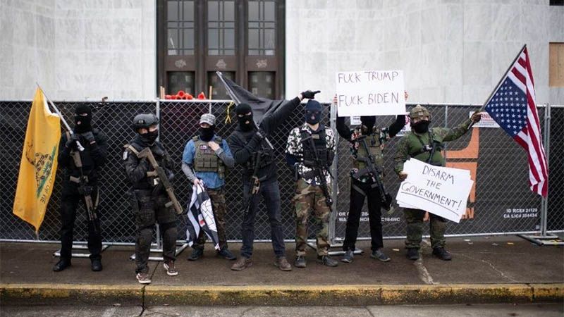 Violentas protestas en Seattle y Oregon horas despu&eacute;s de investidura de Biden
