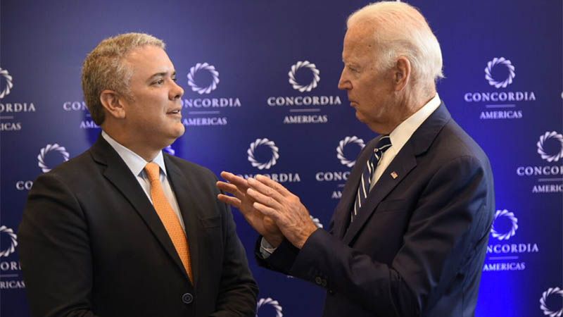Duque reitera que Colombia y EEUU tienen agenda com&uacute;n que espera continuar con Biden
