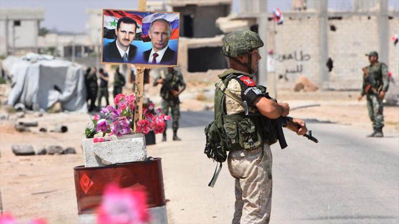 El Ej&eacute;rcito de Siria entra en Tafas acompa&ntilde;ado por fuerzas rusas