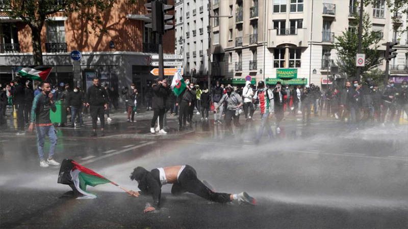 La Polic&iacute;a de varios pa&iacute;ses europeos reprime marchas a favor de Palestina