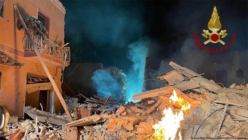 Cuatro muertos y cinco desaparecidos tras el derrumbe de un edificio en Sicilia por una explosi&oacute;n
