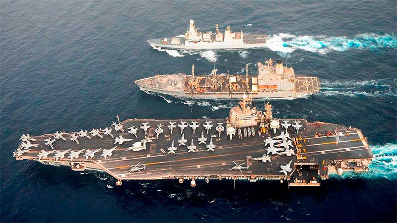 Portaaviones estadounidense llega a Corea del Sur para realizar maniobras