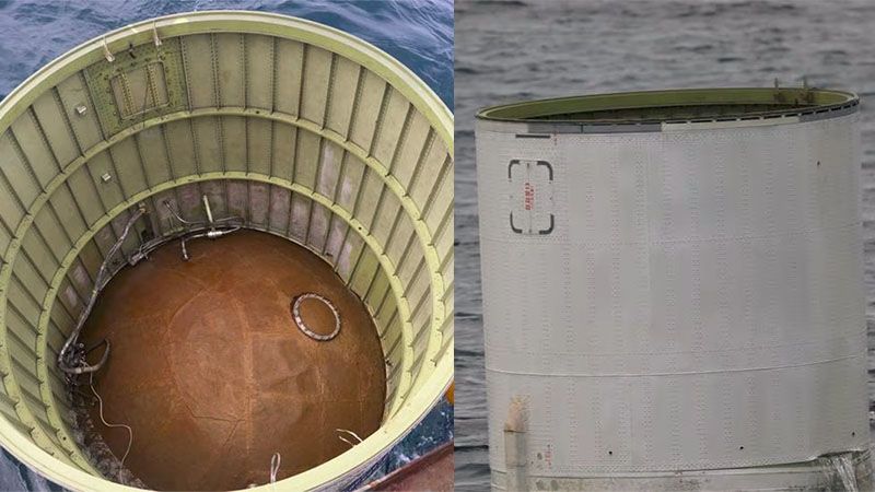 El ej&eacute;rcito surcoreano recobra en el mar fragmento del cohete norcoreano que se estrell&oacute;