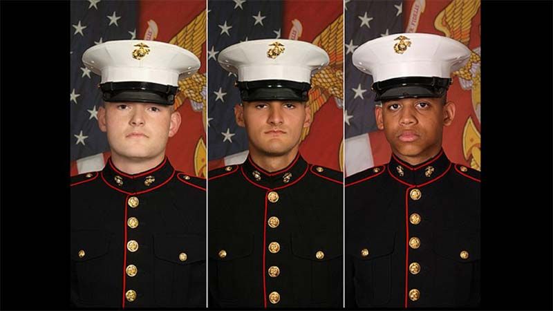 Revelan la causa de muerte de tres infantes de Marina de EEUU hallados en un auto privado en Carolina del Norte