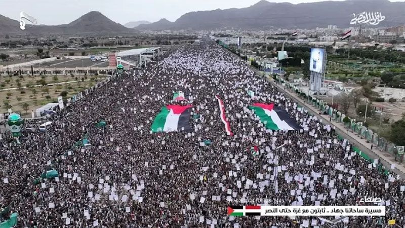 Marcha multimillonaria en Yemen condena la masacre de palestinos por el r&eacute;gimen israel&iacute;