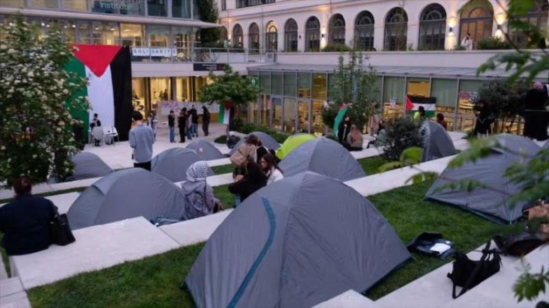 Las protestas estudiantiles contra la guerra genocida israel&iacute; en Gaza llegan a Francia