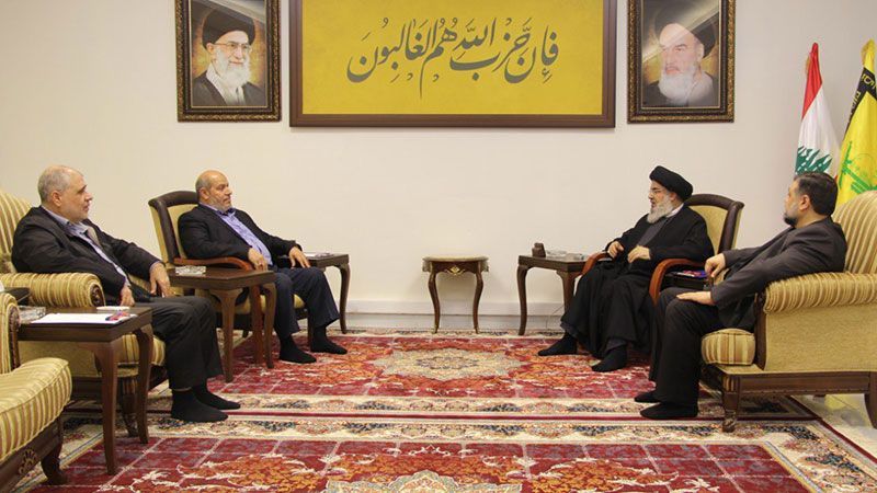 El l&iacute;der de Hezbol&aacute; se re&uacute;ne con una delegaci&oacute;n de dirigentes de Hamas