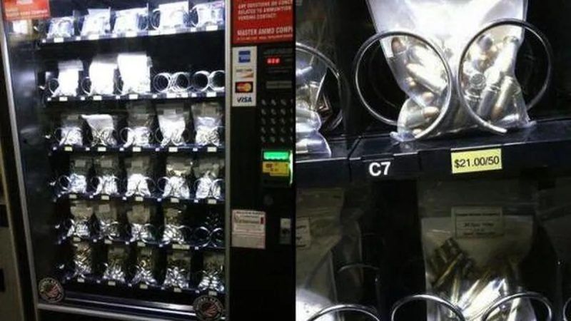 Ahora se venden balas en m&aacute;quinas expendedoras en Estados Unidos