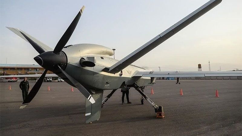 Ir&aacute;n presenta un nuevo dron ultra pesado con capacidad para portar 13 bombas