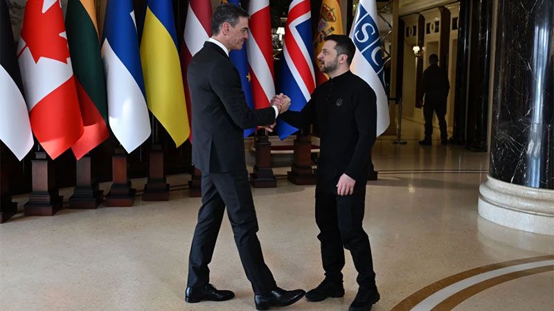 Pedro S&aacute;nchez anuncia 1.000 millones de euros en armamento para Ucrania