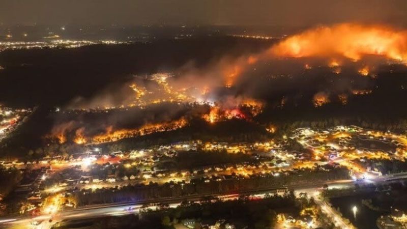 Alerta en Carolina del Norte y Carolina del Sur por los incendios forestales