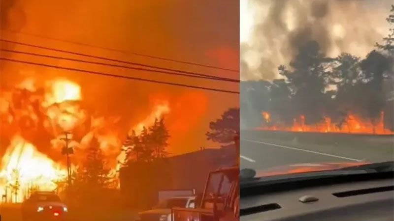Incendio masivo en EEUU obliga a evacuar a 3.000 personas