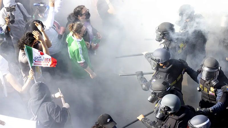 Trump califica de &ldquo;enemigos extranjeros&rdquo; a los manifestantes de Los &Aacute;ngeles