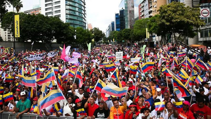 Marchas en Venezuela en respaldo a Maduro ante &ldquo;amenazas est&uacute;pidas&rdquo; de EEUU
