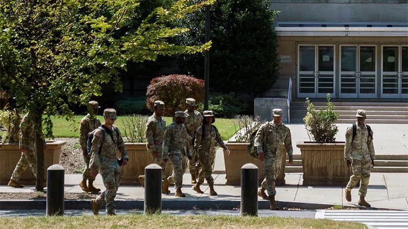 La Guardia Nacional se despliega en las calles de Washington D.C. por orden de Trump
