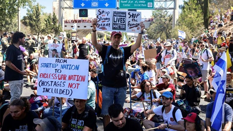 Inmensa manifestaci&oacute;n en Tel Aviv para exigir el fin de la guerra en Gaza y la liberaci&oacute;n de retenidos