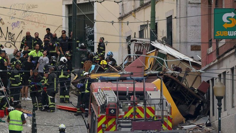 Luto nacional en Portugal tras accidente de funicular que caus&oacute; 15 muertos en Lisboa