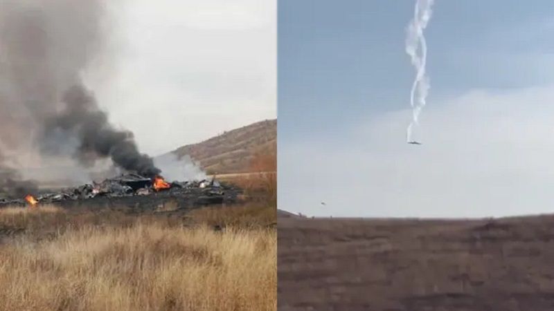 Se estrella un avi&oacute;n de carga del Ej&eacute;rcito de Turqu&iacute;a en la frontera entre Georgia y Azerbaiy&aacute;n