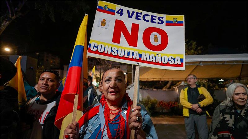 Ecuador dice &ldquo;NO&rdquo; a las bases extranjeras y a la constituyente