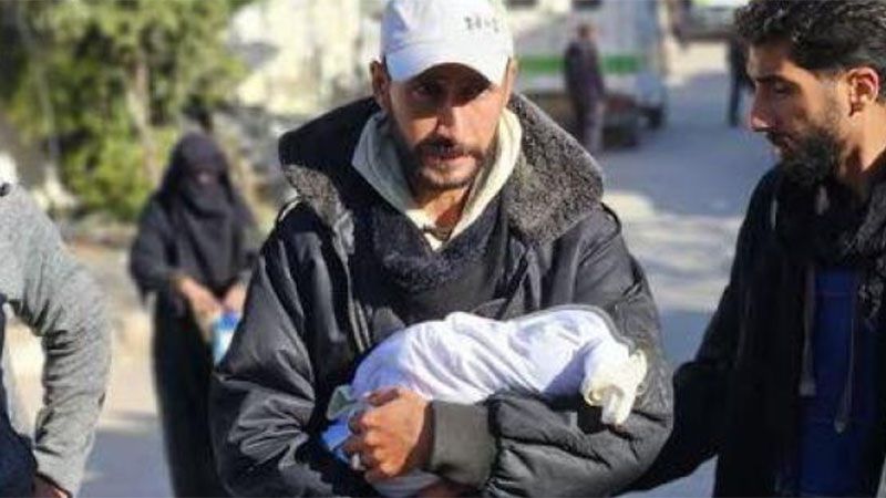 Beb&eacute; de 3 semanas muere congelado en un campo de refugiados en Gaza