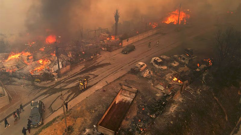 Incendios sin control en el sur de Chile dejan 19 muertos y miles de evacuados