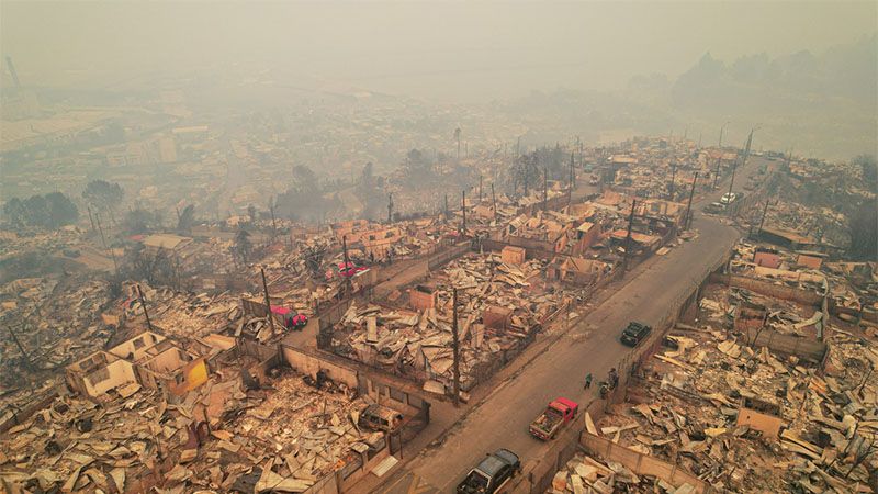 Im&aacute;genes apocal&iacute;pticas de la devastaci&oacute;n por los incendios forestales en Chile (video)