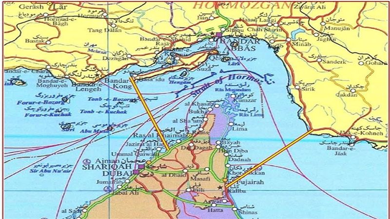 La Guardia Revolucionaria iran&iacute; publica un mapa de las zonas de Ormuz bajo su control