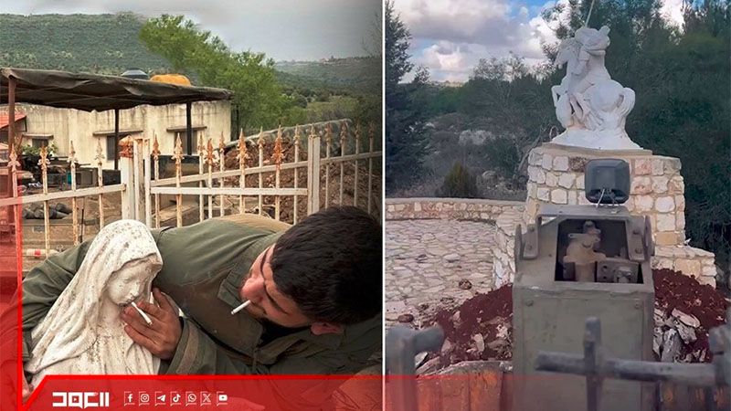 La ocupaci&oacute;n israel&iacute; profana una estatua de la Virgen Mar&iacute;a en el sur del L&iacute;bano