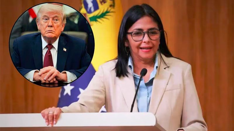 Trump dice que quiere que Venezuela sea el estado 51 de EEUU y Delcy Rodr&iacute;guez responde